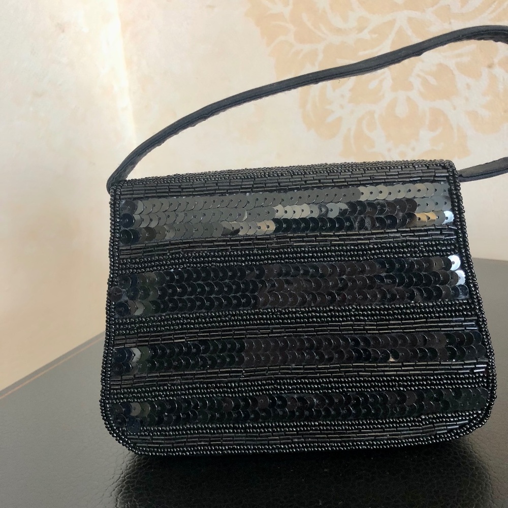 Beaded and sequin evening bag